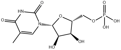 5-Methyluridine 5'-Monophosphate Struktur