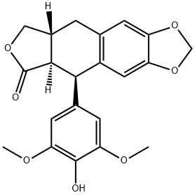 4’－Demethyldeoxypodophyllotoxin Struktur