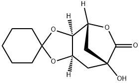 (3aβ,7aβ)-5,7β-ジヒドロキシヘキサヒドロスピロ[1,3-ベンゾジオキソール-2,1'-シクロヘキサン]-5β-カルボン酸5,7-ラクトン 化學(xué)構(gòu)造式