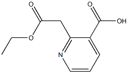 2-(2-ETHOXY-2-OXOETHYL)NICOTINIC ACID Struktur