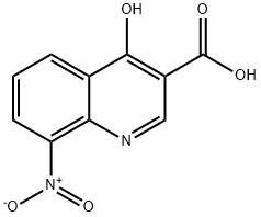 4-HYDROXY-8-NITROQUINOLINE-3-CARBOXYLIC ACID, 35973-25-2, 結(jié)構(gòu)式