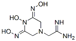 N-Hydroxy-3,5-bis(hydroxyimino)-1-piperazineethanimidamide Struktur