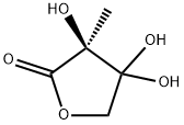 2(3H)-Furanone, dihydro-3,4,4-trihydroxy-3-methyl-, (3S)- (9CI) Struktur