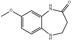 8-METHOXY-1,3,4,5-TETRAHYDRO-2H-1,5-BENZODIAZEPIN-2-ONE Struktur