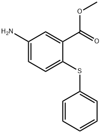 5-AMINO-2-PHENYLSULFANYL-BENZOIC ACID METHYL ESTER Struktur