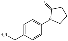 1-[4-(AMINOMETHYL)PHENYL]PYRROLIDIN-2-ONE Struktur