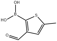 3-FORMYL-5-METHYL-2-THIOPHENEBORONIC ACID Struktur