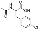 2-ACETAMIDO-3-(P-CHLOROPHENYL)-ACRYLIC ACID Struktur