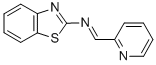 N-(2-Pyridinylmethylene)-2-benzothiazolamine Struktur