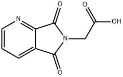 (5,7-Dioxo-5,7-dihydro-6H-pyrrolo[3,4-b]pyridin-6-yl)acetic acid Struktur