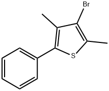 3-BROMO-2,4-DIMETHYL-5-PHENYLTHIOPHENE Struktur