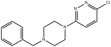 3-(4-BENZYLPIPERAZIN-1-YL)-6-CHLOROPYRIDAZINE Struktur