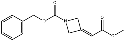 1-Cbz-3-MethoxycarbonylMethylene-azetidine Struktur