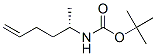 Carbamic acid, [(1S)-1-methyl-4-pentenyl]-, 1,1-dimethylethyl ester (9CI) Struktur