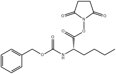 Z-L-ノルロイシンN-ヒドロキシスクシンイミドエステル 化學(xué)構(gòu)造式