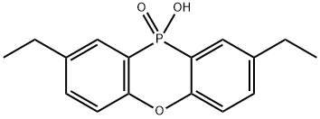 2,8-Diethyl-10-hydroxy-10H-phenoxaphosphine 10-oxide Struktur