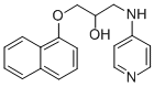 1-(1-Naphthalenyloxy)-3-(4-pyridinylamino)-2-propanol Struktur