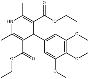 3,5-PYRIDINEDICARBOXYLIC ACID, 1,4-DIHYDRO-2,6-DIMETHYL-4-(3,4,5-TRIMETHOXYPHENYL)-, DIETHYL ESTER Struktur