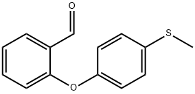 2-[4-(METHYLSULFANYL)PHENOXY]BENZALDEHYDE Struktur