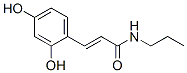 2-Propenamide, 3-(2,4-dihydroxyphenyl)-N-propyl- (9CI) Struktur