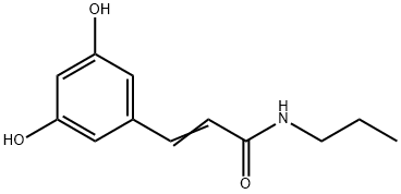 2-Propenamide, 3-(3,5-dihydroxyphenyl)-N-propyl- (9CI) Struktur