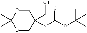 tert-Butyl [5-(hydroxymethyl)-2,2-dimethyl-1,3-dioxan-5-yl]carbamate Struktur