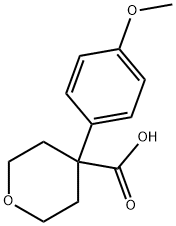 4-(4-METHOXY-PHENYL)-TETRAHYDRO-PYRAN-4-CARBOXYLIC ACID Struktur