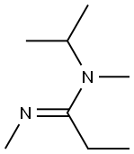 Propanimidamide,N,N-dimethyl-N-(1-methylethyl)-,(1E)-(9CI) Struktur