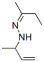 2-Butanone (1-methyl-2-propenyl)hydrazone Struktur