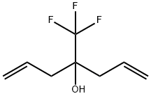 4-Hydroxy-4-(trifluoromethyl)hepta-1,6-diene Struktur