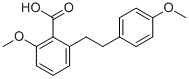 2-Methoxy-6-[2-(4-methoxyphenyl)ethyl]benzoic acid Struktur