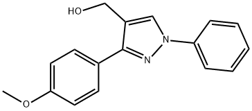 3-(4-METHOXYPHENYL)-1-PHENYL-1H-PYRAZOL-4-YL]METHANOL Struktur