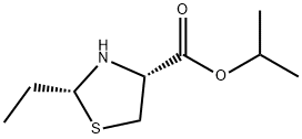 4-Thiazolidinecarboxylicacid,2-ethyl-,1-methylethylester,(2R,4R)-(9CI) Struktur