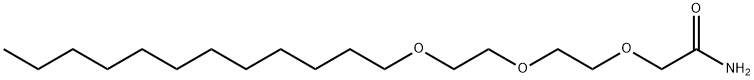 2-(2-(2-(DODECYLOXY)-ETHOXY)-ETHOXY)-ACETAMIDE Struktur