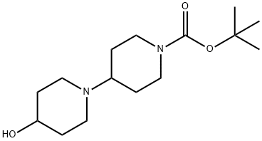 tert-butyl 4-(4-hydroxypiperidin-1-yl)piperidine-1-carboxylate Struktur