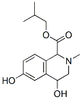 1,2,3,4-Tetrahydro-4,6-dihydroxy-2-methyl-1-isoquinolinecarboxylic acid 2-methylpropyl ester Struktur