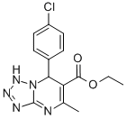 TETRAZOLO[1,5-A]PYRIMIDINE-6-CARBOXYLIC ACID, 7-(4-CHLOROPHENYL)-1,7-DIHYDRO-5-METHYL-, ETHYL ESTER Struktur