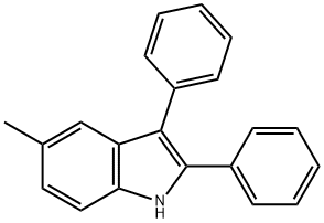 1H-Indole, 5-methyl-2,3-diphenyl- Struktur