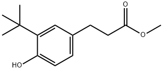 Methyl 3-(3-tert-butyl-4-hydroxyphenyl)propionate Struktur