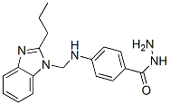 p-[[(2-Propyl-1H-benzimidazol-1-yl)methyl]amino]benzohydrazide Struktur