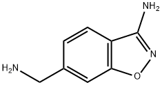 3-Amino-1,2-benzisoxazole-6-methanamine Struktur