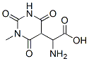 5-Pyrimidineacetic acid, alpha-aminohexahydro-1-methyl-2,4,6-trioxo- (9CI) Struktur