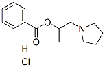 1-pyrrolidin-1-ylpropan-2-yl benzoate hydrochloride Struktur