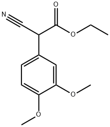 (3,4-Dimethoxyphenyl)cyanoacetic acid ethyl ester Struktur