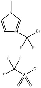 1-BROMODIFLUOROMETHYL-3-METHYL-IMIDAZOLIUM TRIFLATE Struktur