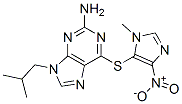 6-(3-methyl-5-nitro-imidazol-4-yl)sulfanyl-9-(2-methylpropyl)purin-2-a mine Struktur