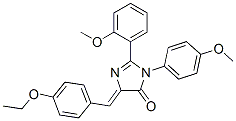 4H-Imidazol-4-one,  5-[(4-ethoxyphenyl)methylene]-3,5-dihydro-2-(2-methoxyphenyl)-3-(4-methoxyphenyl)- Struktur