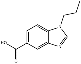 1-Propyl-1,3-benzodiazole-5-carboxylic acid Struktur