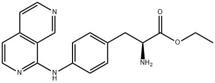 (S)-ethyl 3-(4-(2,7-naphthyridin-1-ylaMino)phenyl)-2-aMinopropanoate Struktur