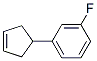 Benzene, 1-(3-cyclopenten-1-yl)-3-fluoro- (9CI) Struktur